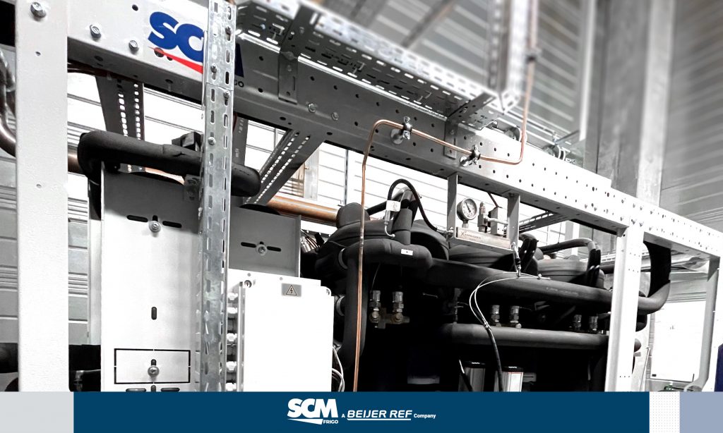 Sgm Csm Rack A Transcritical Rack only MT running in Hypermarket near Lyon | SCM Frigo